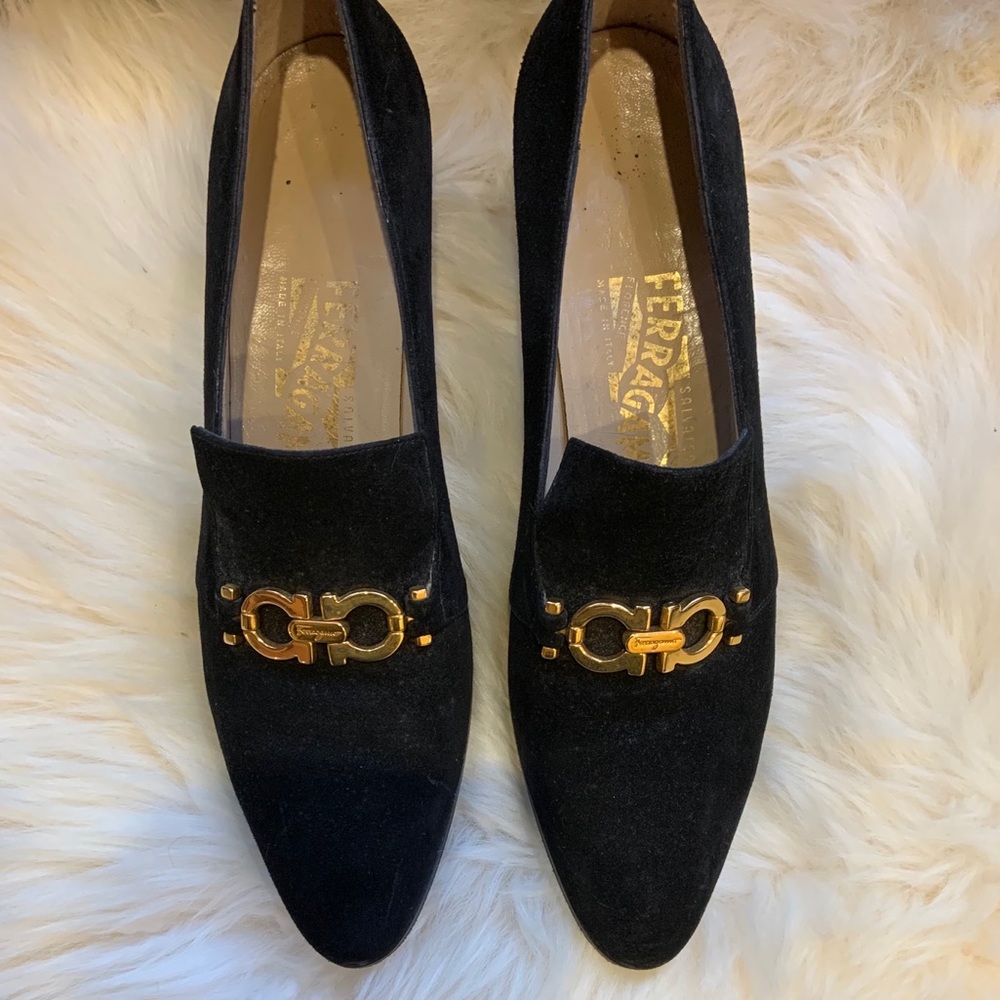 Vintage Ferragamo Heeled Loafer